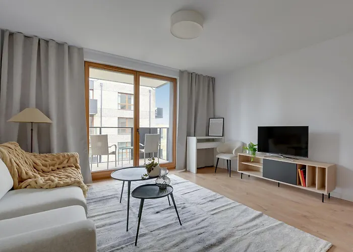 Lägenhet Front Park With Parking By Lion Gdańsk